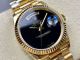 8+ Factory Rolex DayDate 36 'Gain Weight' Black Lacquer Dial Gold Case Watch (2)_th.jpg